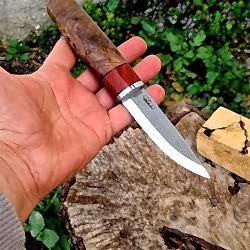 Ozul Knives-13 Kök Ceviz Puukko N690 Scandi 